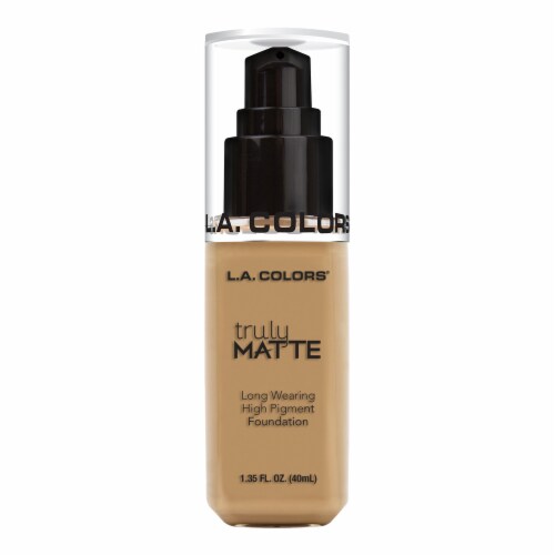 L.A. Colors Truly Matte Medium Beige Foundation Perspective: front