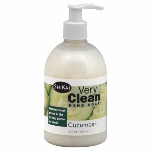 ShiKai Very Clean Cucumber Liquid Hand Soap Perspective: front