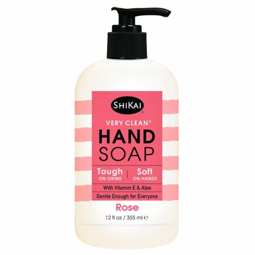 ShiKai Very Clean Rose Hand Soap Perspective: front