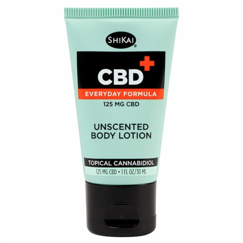 ShiKai® Tropical Cannabidiol Unscented CBD Body Lotion 125mg Perspective: front