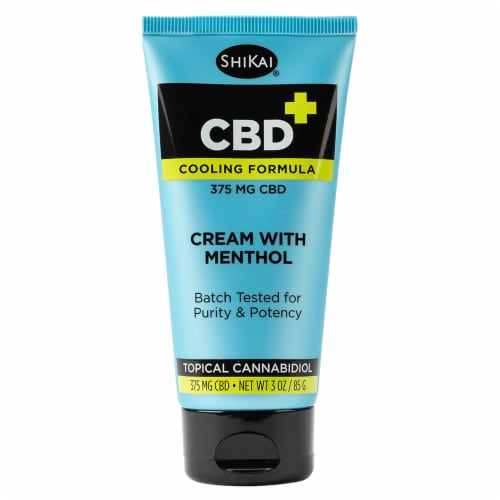 ShiKai® CBD Cooling Formula Mentholated Topical Cream 375mg Perspective: front