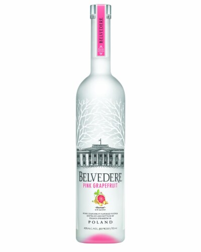 Belvedere Pink Grapefruit Vodka Perspective: front