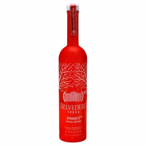 Belvedere Vodka (Product) Red Special Edition Perspective: front