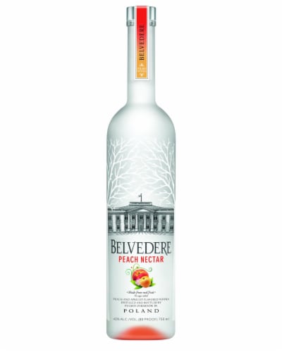 Belvedere Peach Nectar Vodka Perspective: front