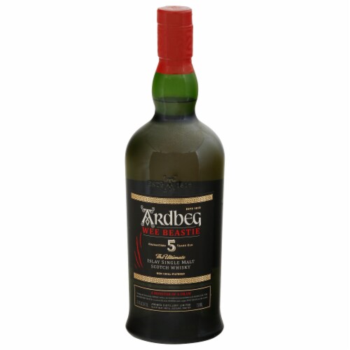 Ardbeg Wee Beastie The Ultimate Islay Single Malt Scotch Whisky Perspective: front
