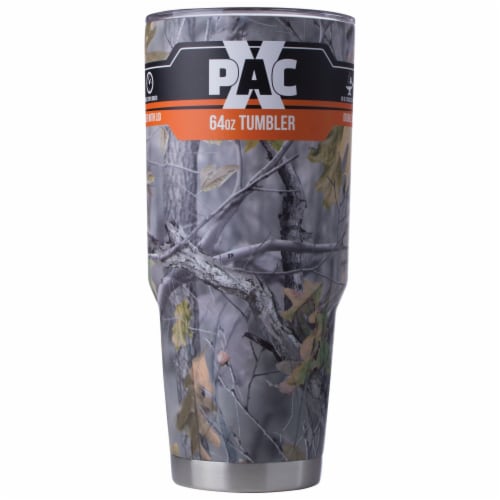 64oz Double Vacuum Wall Camo Tumbler With Lid Perspective: front