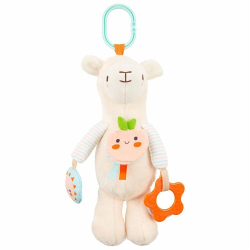 Kid's Preferred Carter's Happy Barnyard Sheep Rattle 10 Inch Plush Activity Toy Perspective: front