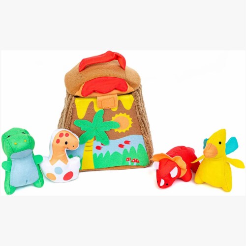 Kid's Preferred Dinosaur Volcano Soft Playset Perspective: front