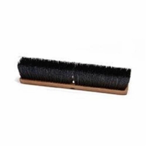 Laitner Brush LAI214 Indoor & Outdoor Push Broom Head Only, 24 in. Wood Block with 3 in. Medi Perspective: front