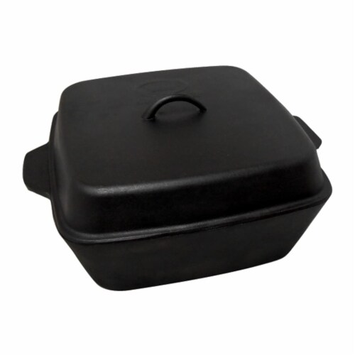 King Kooker 12 Quart Large Pre Seasoned Cast Iron Roaster Dutch Oven with  Lid, 1 Piece - Kroger