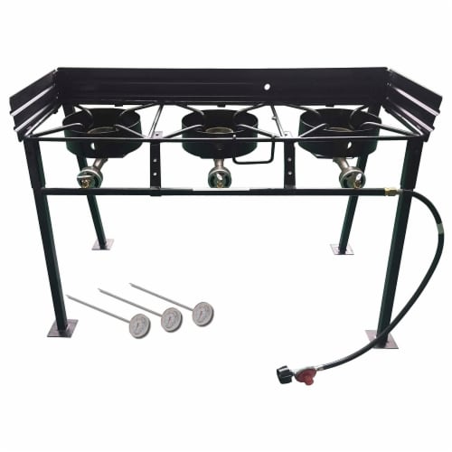 King Kooker CS42 54,000 BTU Heavy Duty Triple Burner Outdoor Camp Cook