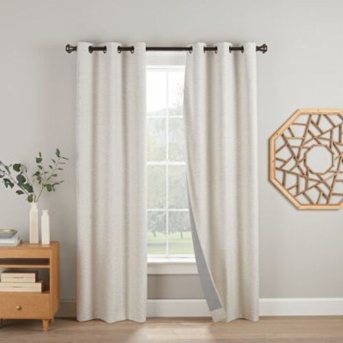 Eclipse Duvall 108Inch Grommet 100 Blackout Window Curtain Panels in