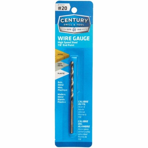 Century drill tool number 20 hss brite drill bit 11420 20 smith s