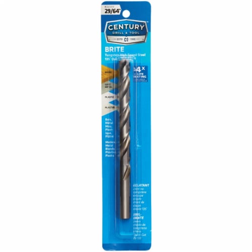 CENTURY DRILL & TOOL 29/64  Brite Drill Bit 22329 Perspective: front