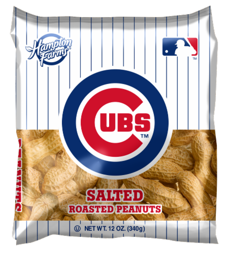 Hampton Farms Chicago Cubs Salted Roasted Peanuts Perspective: front