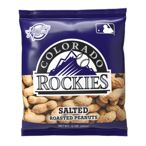 Hampton Farms Colorado Rockies Salted Shell Peanuts Perspective: front