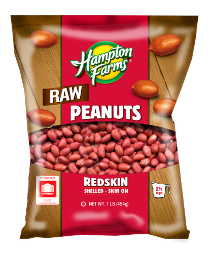 Hampton Farms Raw Peanuts Redskin Perspective: front