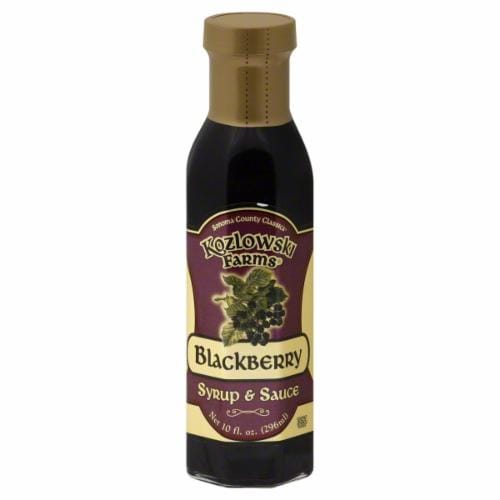 Kozlowski Farms Blackberry Syrup & Sauce Perspective: front
