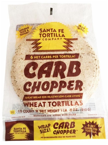 Santa Fe Low Carb Wheat Tortillas Perspective: front