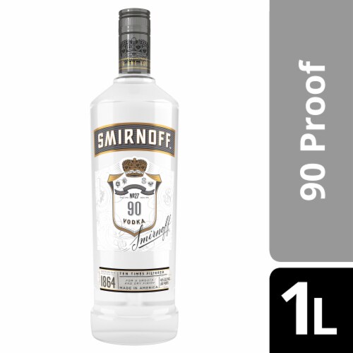 Smirnoff Silver Label Vodka Perspective: front
