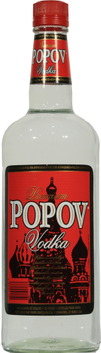 Popov Vodka Perspective: front