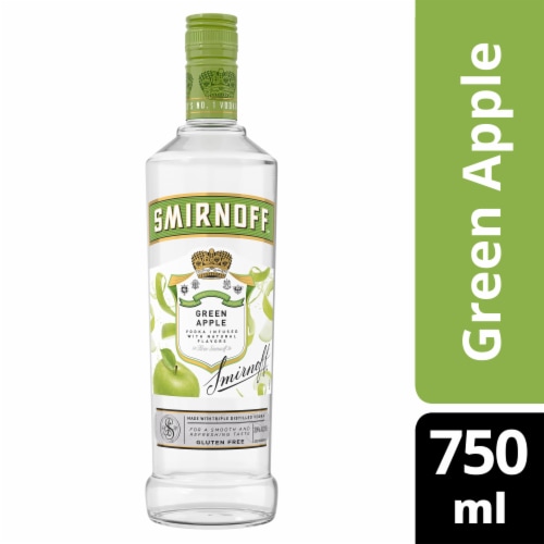 Smirnoff Vodka Green Apple Perspective: front
