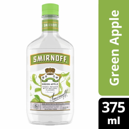 Smirnoff Vodka Green Apple Perspective: front