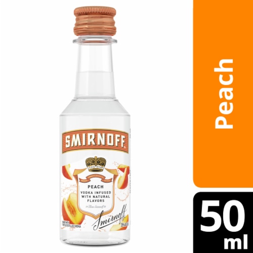 Smirnoff Peach (Vodka Infused With Natural Flavors) Perspective: front