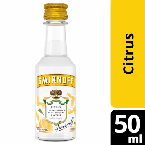 Smirnoff Citrus (Vodka Infused With Natural Flavors) Perspective: front