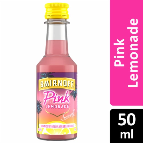 Smirnoff Pink Lemonade (Vodka Infused With Natural Flavors) Perspective: front