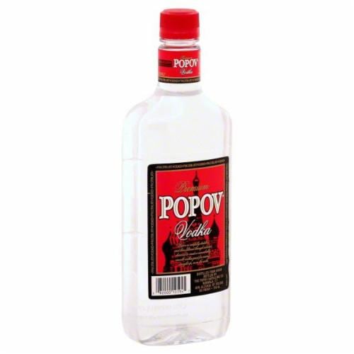 Popov Vodka Perspective: front