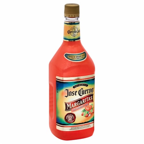 Jose Cuervo Strawberry Margarita Ready to Drink Cocktail Mix Perspective: front