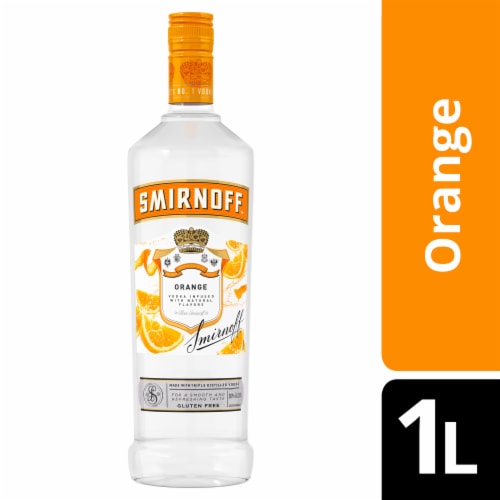 Smirnoff Orange (Vodka Infused With Natural Flavors) Perspective: front