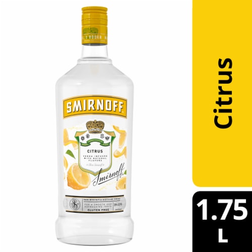 Smirnoff Citrus (Vodka Infused With Natural Flavors) Perspective: front