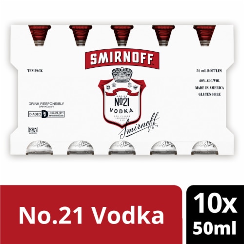 Smirnoff Original No. 21 Vodka Perspective: front