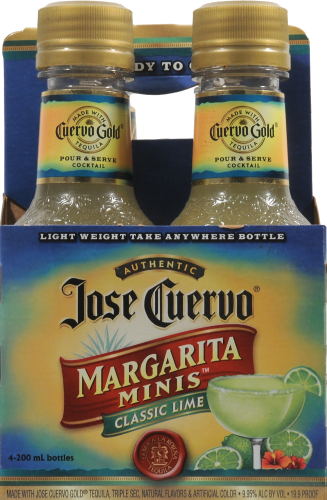 Jose Cuervo Classic Lime Margarita Minis Ready to Drink Cocktail Perspective: front