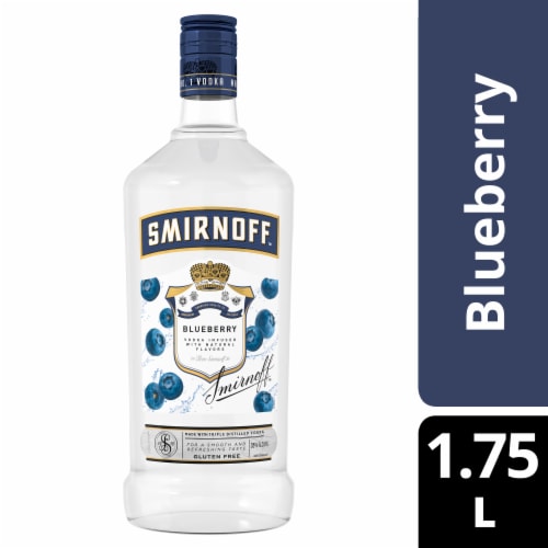 Smirnoff Blueberry (Vodka Infused With Natural Flavors) Perspective: front
