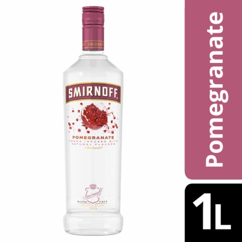Smirnoff Pomegranate (Vodka Infused With Natural Flavors) Perspective: front