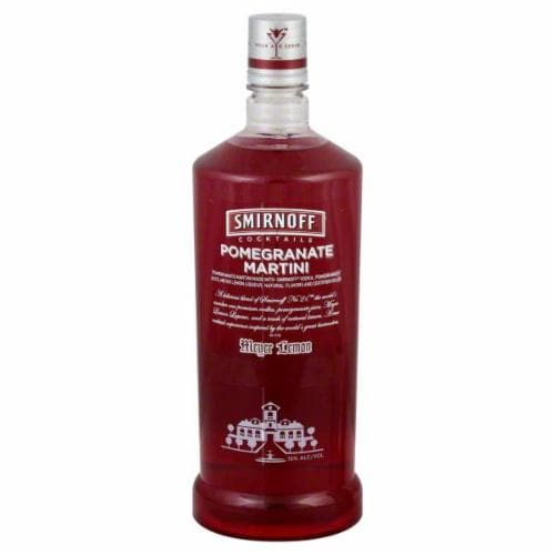 Smirnoff Pomegranate Martini Ready to Drink Cocktail Single Bottle Perspective: front