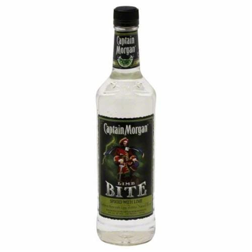 Captain Morgan Lime Bite Rum Perspective: front