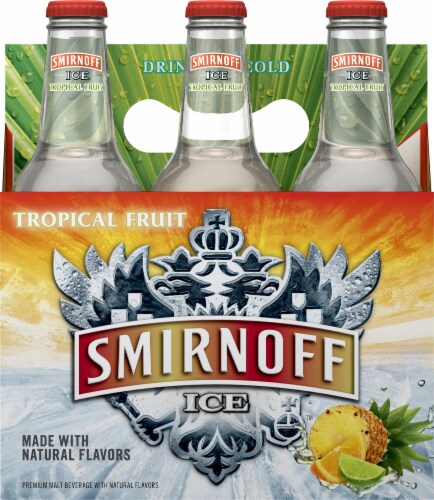 Smirnoff Ice Tropical Fruit Flavored Hard Beverage Perspective: front