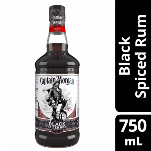Captain Morgan™ Black Spiced Dark Rum Perspective: front