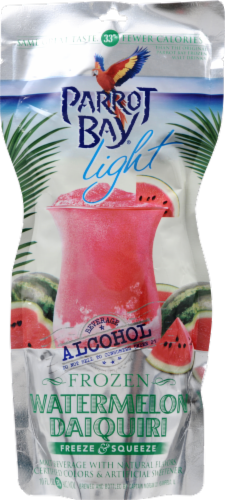 Parrot Bay Light Watermelon Daiquiri Ready to Drink Cocktail Frozen Single Pouch 10 Fl Oz Harris Teeter