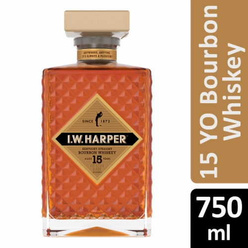 I.W. Harper Whiskey - American 15 YO Perspective: front