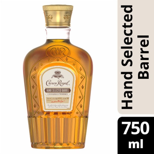 Crown Royal Whisky - Canadian Hand Selected Barrel Perspective: front