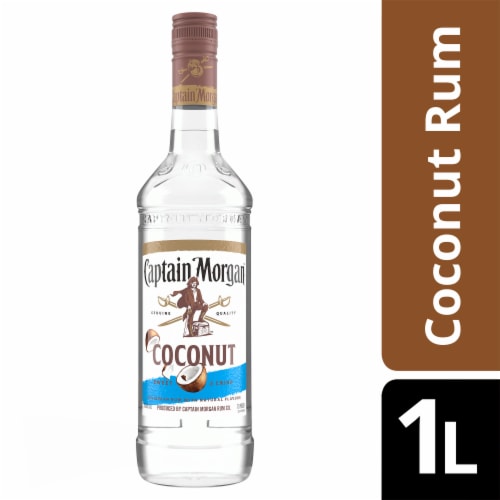 Captain Morgan Rum Caribbean Coconut Perspective: front