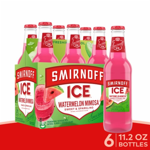 Smirnoff Ice Watermelon Mimosa Flavored Hard Beverage Perspective: front