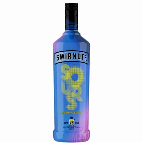 Smirnoff Sours Berry Lemon (Vodka Infused with Natural Flavors) Perspective: front