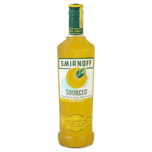 Smirnoff Sourced Pineapple (Vodka Infused with Natural Flavors) Perspective: front