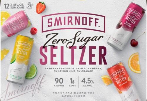 Smirnoff Sparkling Seltzer Variety Pack Perspective: front